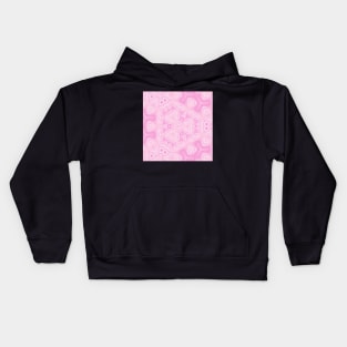 Kaleidoscope Of Soft and Bright Pink Colors Kids Hoodie